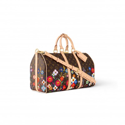 LOUIS VUITTON MURAKAMI LV X TM KEEPALL BANDOULIÈRE 45 M14182 (45*27*20cm) 